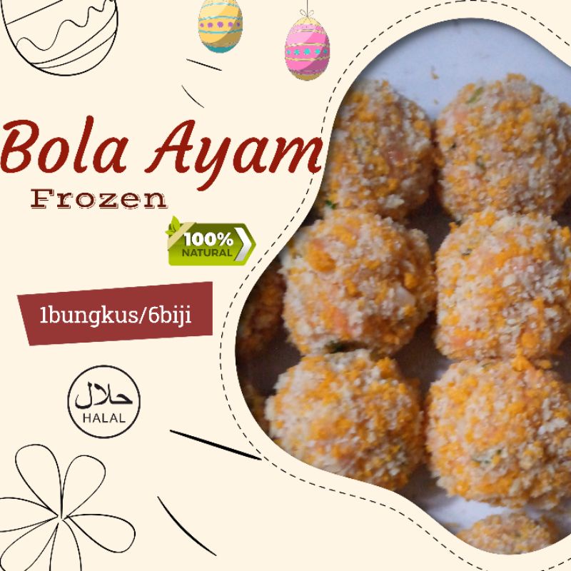 

Bola Ayam isi 6biji enak & nendang ayamnya