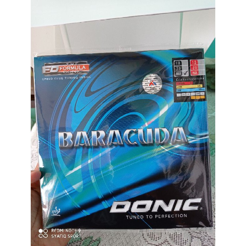 KARET TENIS MEJA DONIC BARACUDA ORIGINAL