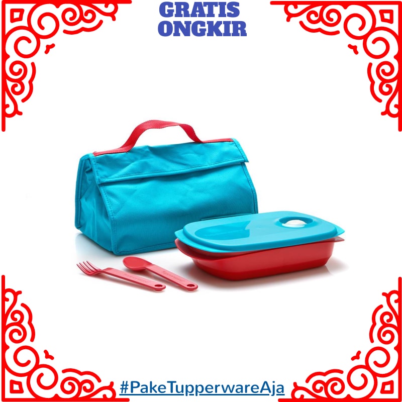 Lunch Box Set Tupperware - Tempat Makan Set Tas Tupperware Set