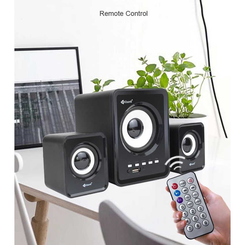 Speaker Aktif Bluetooth Kisonli U2800BT Bisa Radio, TF-Card, Flashdisk, Bluetooth Speaker - ACS