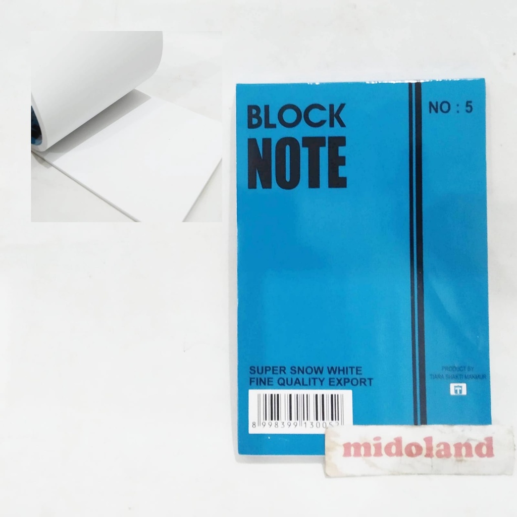 

Bloc Note Kecil Polos MIDOLAND