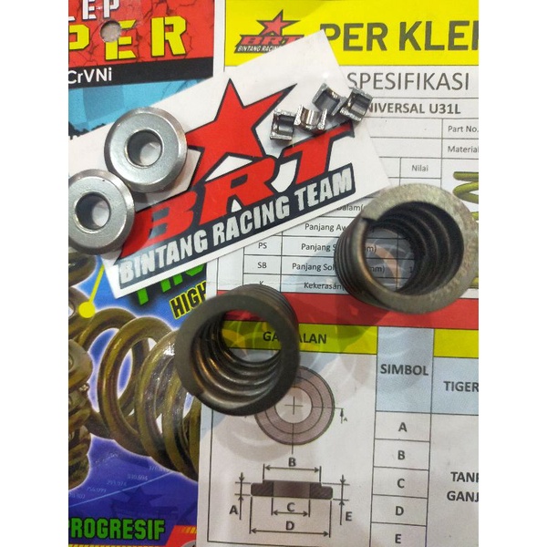 BRT PER KLEP SUPER TIGER CRF 150 + GANJALAN