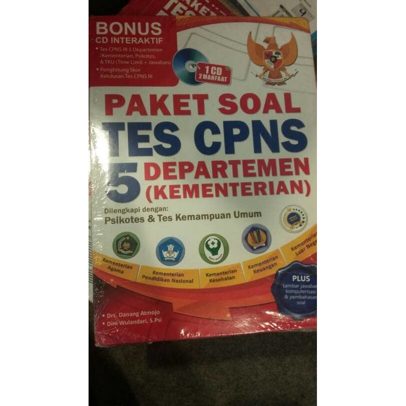 Jual Buku Paket Soal CPNS 5 Departemen (kementrian) | Shopee Indonesia