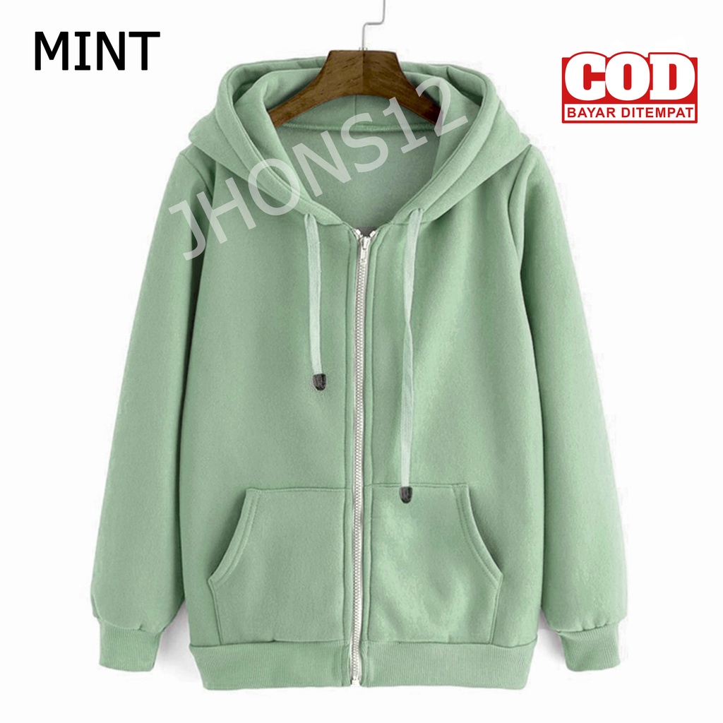 Jaket Hoodie Polos Pria Wanita ZIPPER Jaket Polos LILAC Hoodie Polos Sweater polos ML XL XXL jhons12