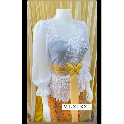 kebaya bordir Sabrina pipil