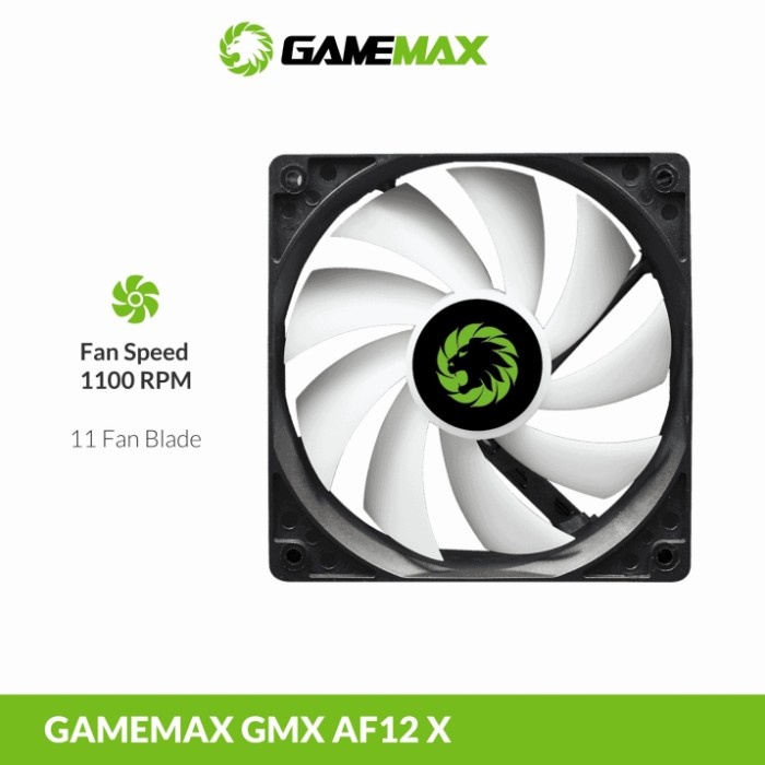 Fan Gamemax GMX-AF12X 12cm RGB FIXED kipas casing komputer desktop