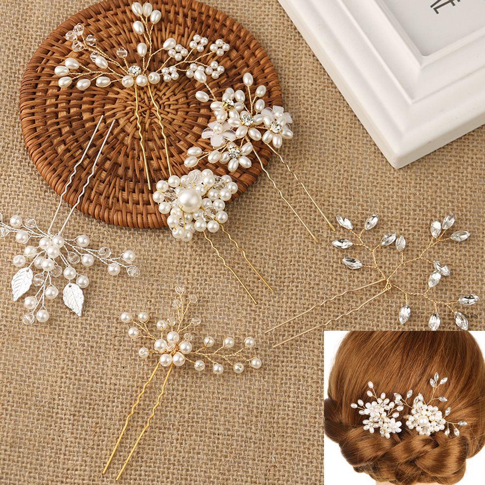 R-bunga Jepit Rambut Aksesoris Perhiasan Cantik Wedding Bridal Clips