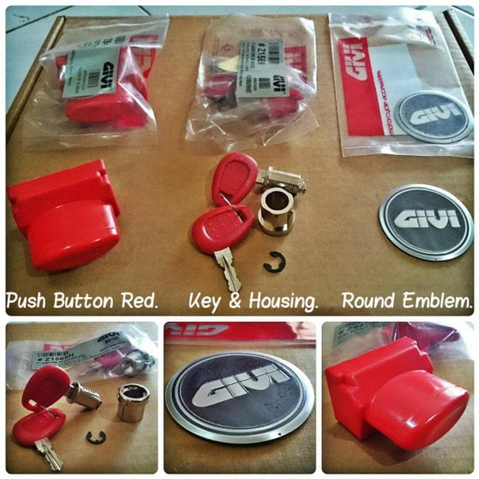 Aksesoris Motor Touring Emblem Box Givi Original Part For Givi E21 /