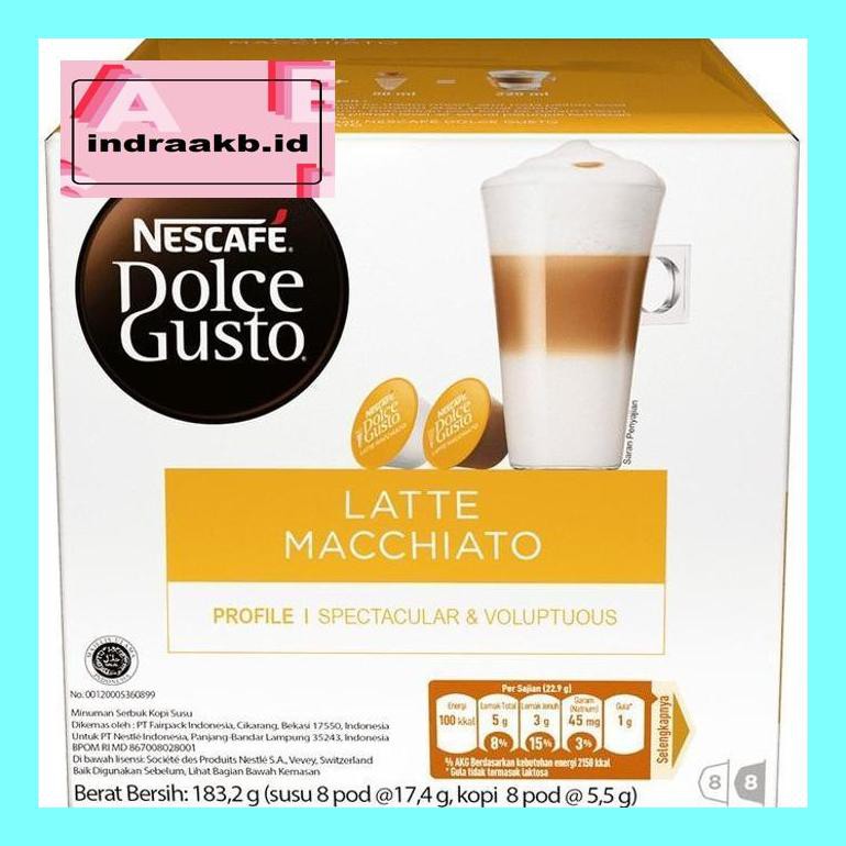 

Kops05X Nescafe Dolce Gusto Latte Macchiato Capsule - Exp 12 Mei 2021 Cof05Sc