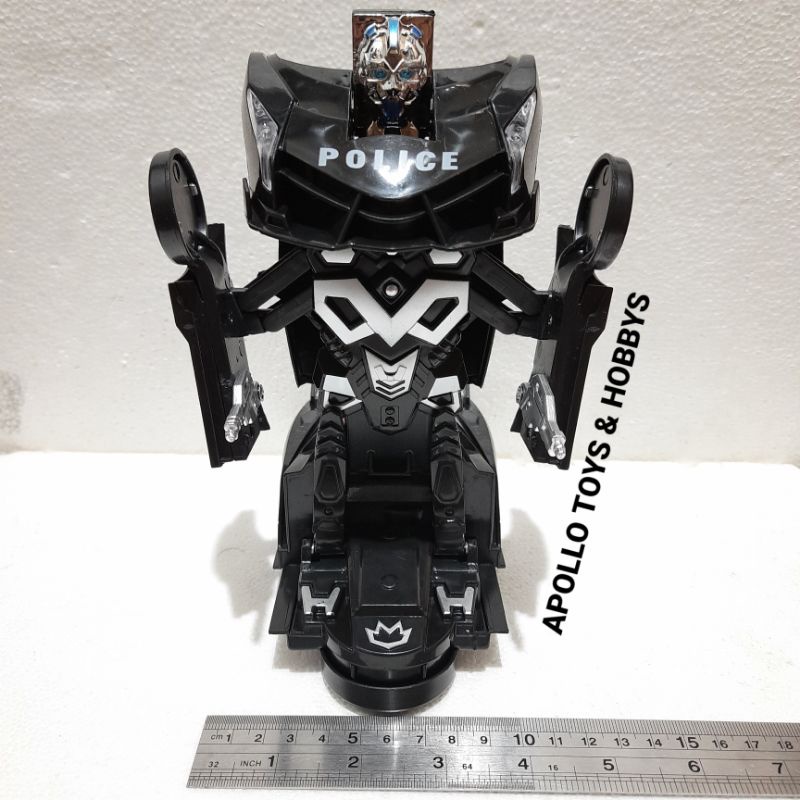 MAINAN ANAK MOBIL POLISI BERUBAH ROBOT SUPER KERENNN