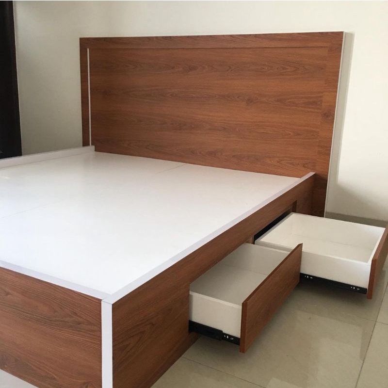 dipan ranjang headboard senderan tempat tidur kasur springbed busa 90, 100, 120, 160, 180, 200 laci
