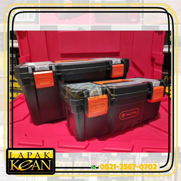 TACTIX Tool Box set 2pc Kotak Perkakas