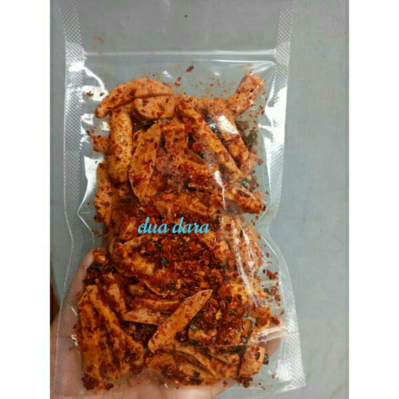 100gr Basreng baso goreng pedas daun jeruk-pedas