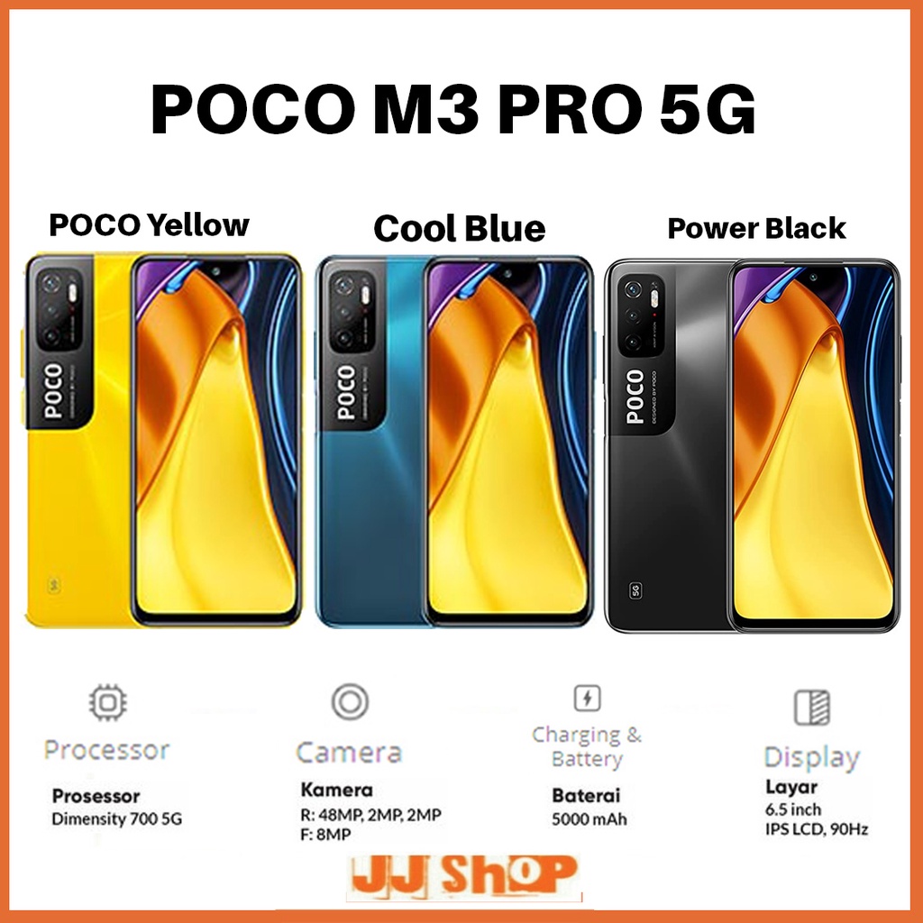 XIAOMI POCO M5s &amp; M5 6/128 4/128 4/64 GB RAM 6GB 4GB ROM 128GB 64GB - POCO M3 PRO 5G 4/64 GARANSI RESMI