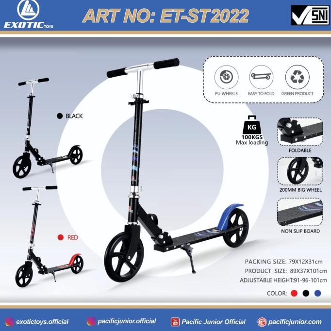 SCOOTER / SKUTER / OTOPED LIPAT DEWASA DAN ANAK RODA BESAR