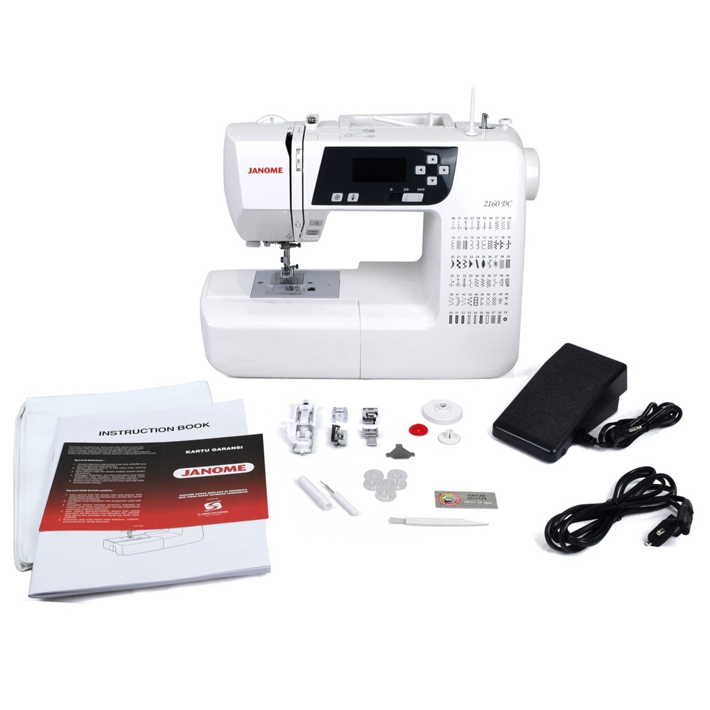 Mesin Jahit JANOME 2160 DC / 2160DC Computerised Portable Multifungsi