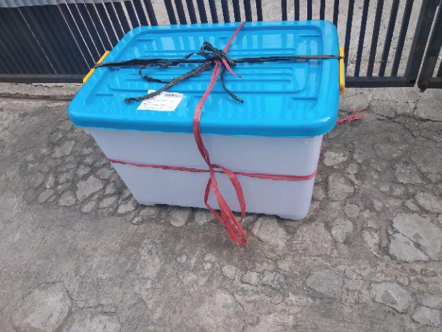 Shinpo 116 Container Mega Box Plastik Cb 130 Liter Dengan Roda (by Gojek Only)