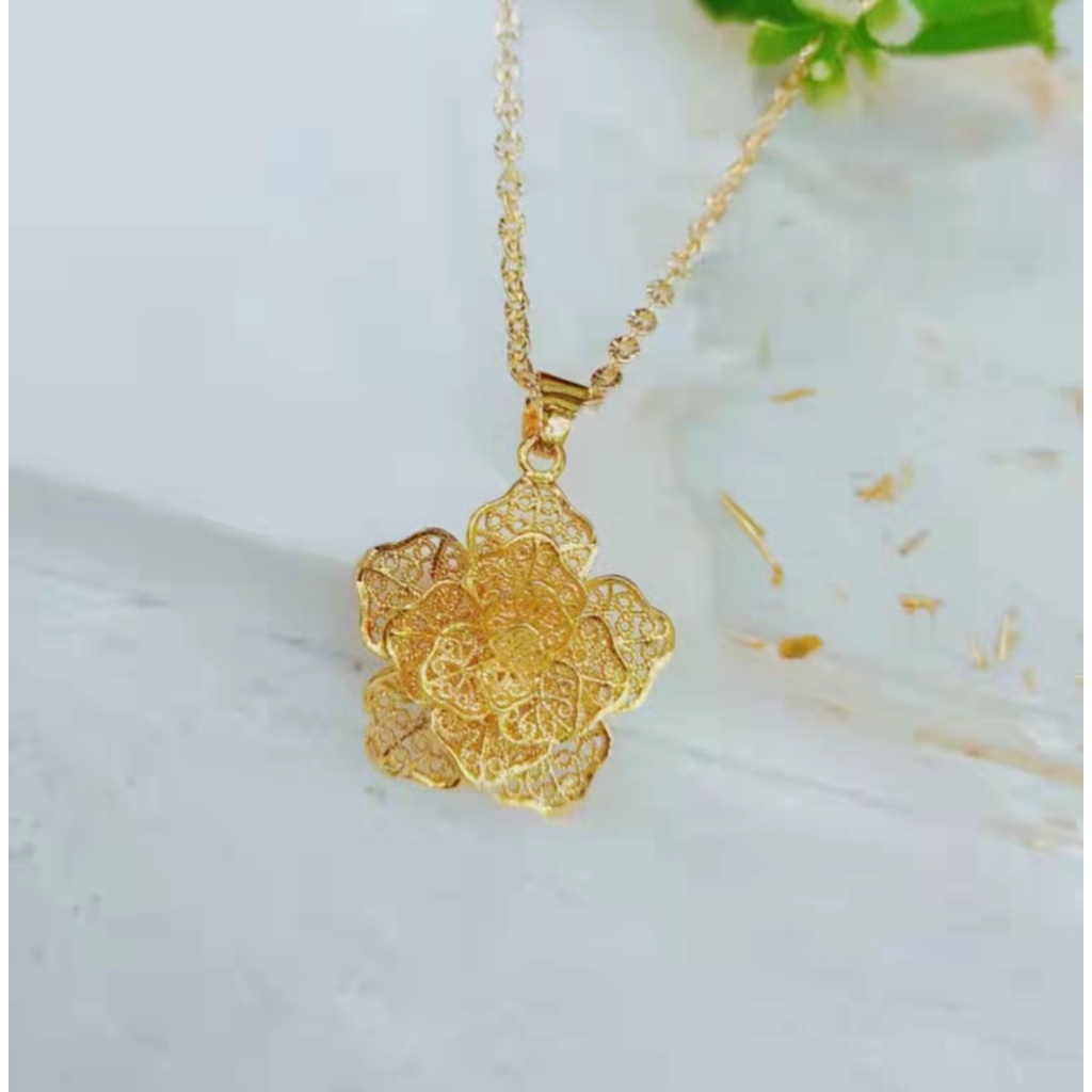 Kalung xuping Lapis Emas 24K Perhiasan Fashion