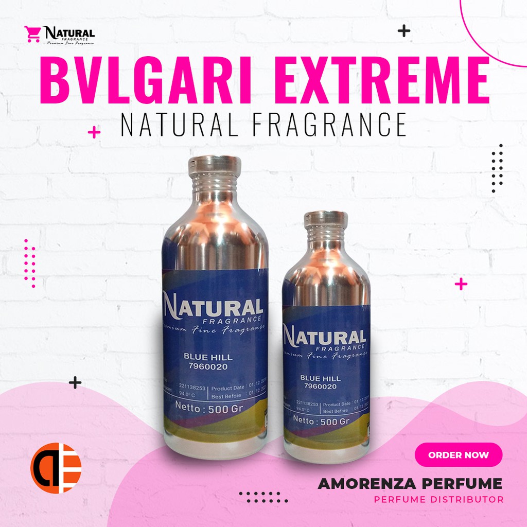 BIBIT PARFUM MURNI BULGARY EXTREME - EXTREME NATURAL FRAGRANCE 500 ML SEGEL PABRIK