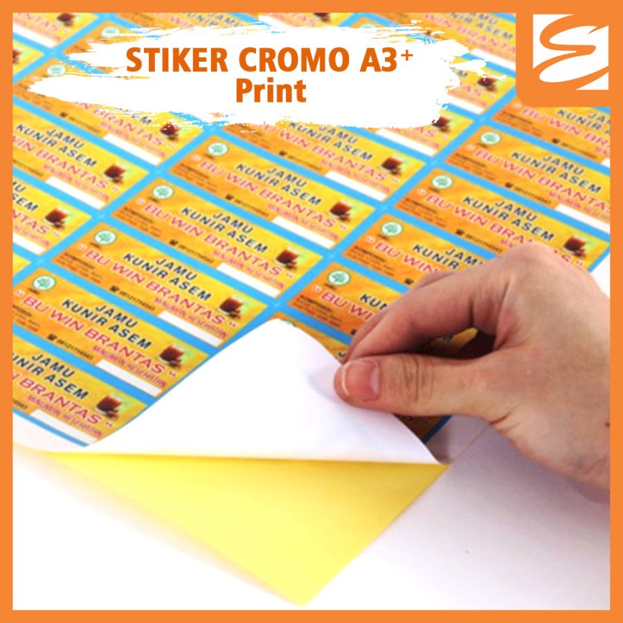 

Sticker Print A3+ Cromo Cetak Stiker Label Custom