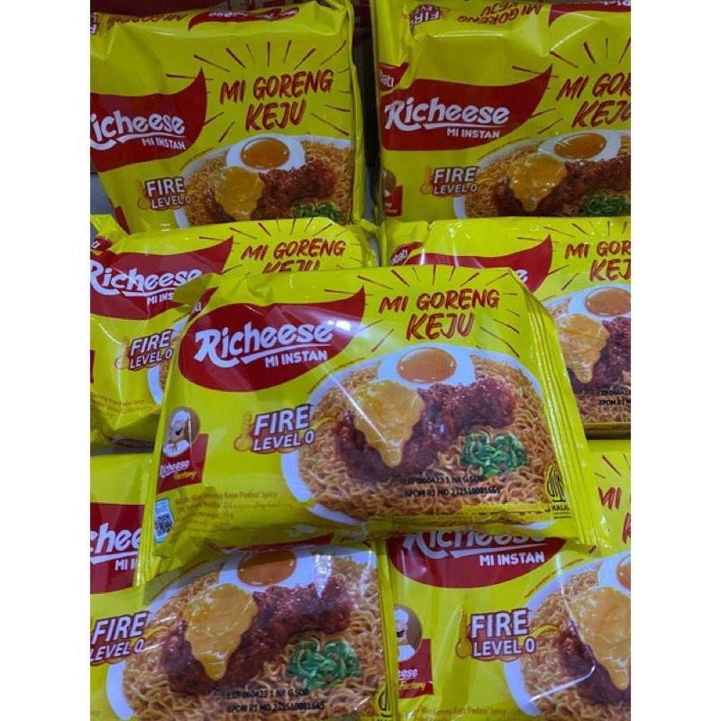 

READY STOK MIE RICHEESE MIE GORENG KEJU VIRAL LEVEL 0