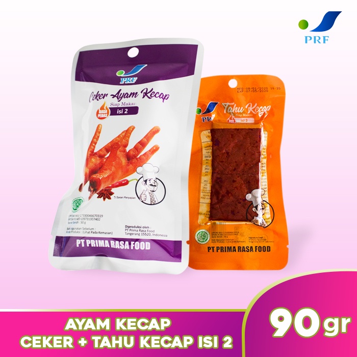 

Prima Rasa Food - Ceker Ayam Kecap + Tahu Kecap Isi 2 - Siap Makan - Makanan Instan - Makanan Siap Saji