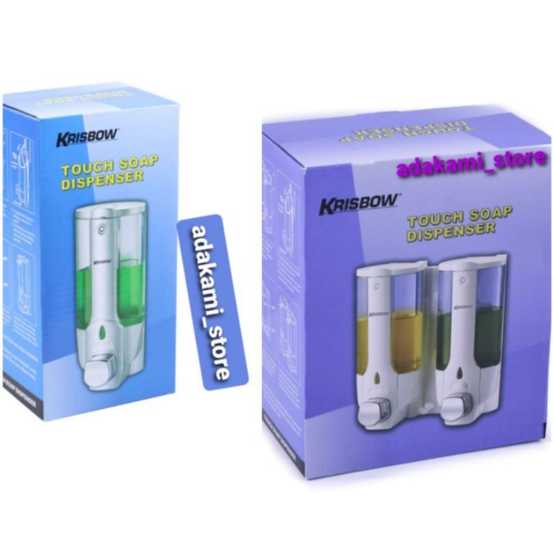 Dispenser sabun cair / tempat sabun / Dispenser sabun single double / dispenser sabun Krisbow