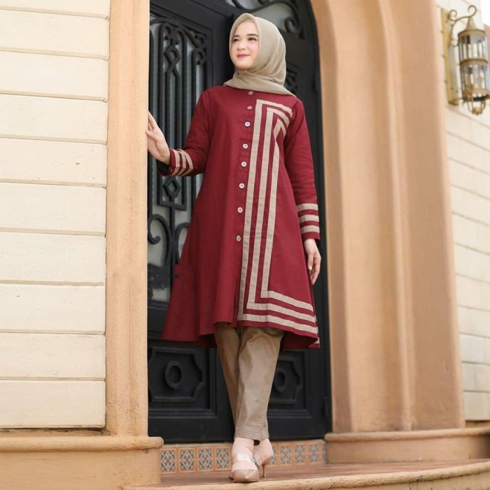 LYLA SET / Setelan Baju Muslim Wanita / Pakaian set cewek celana panjang Muslim hijab grosir 0134