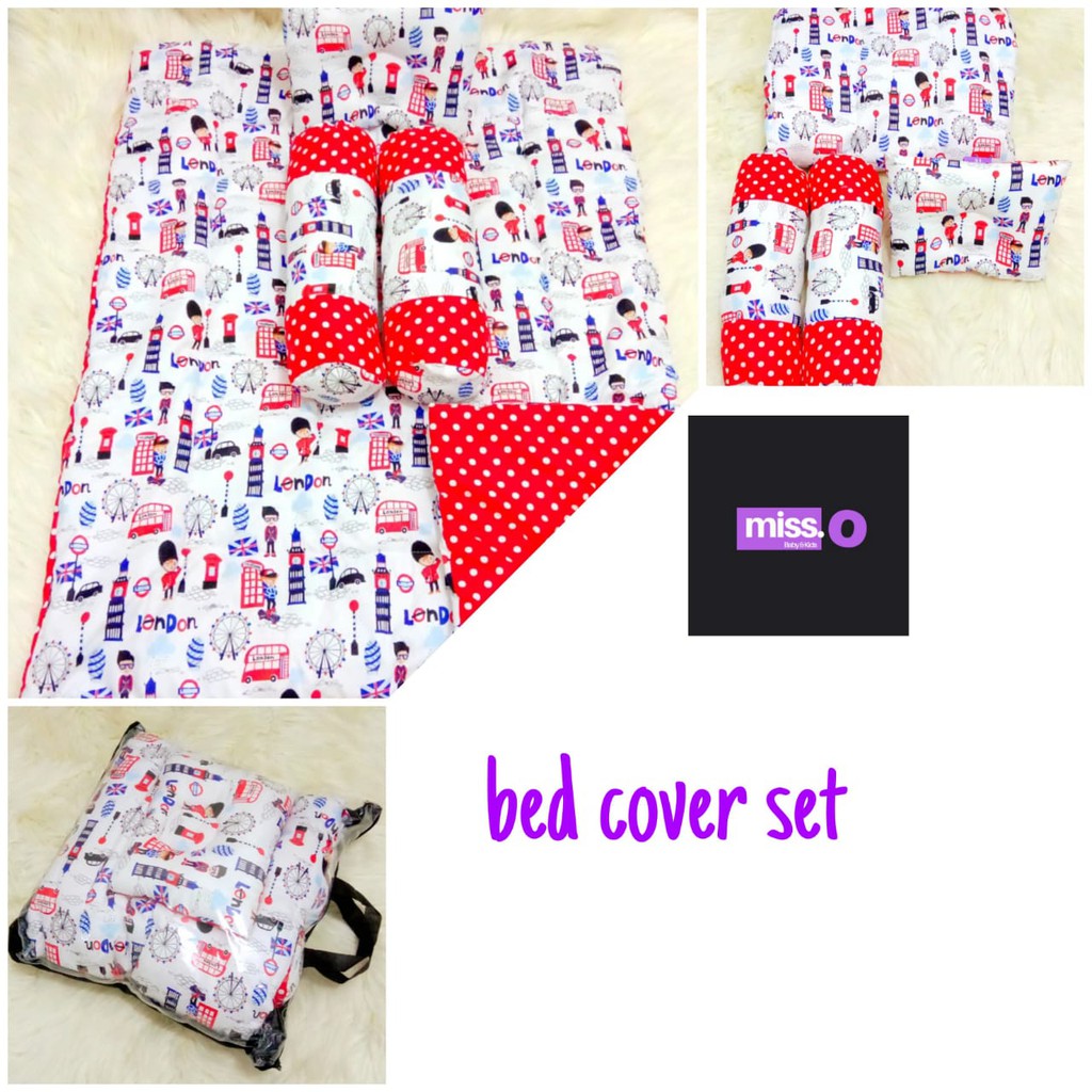 Bedding Set Bayi Bedcover Selimut Bayi Hangat Baru Lahir Free bantal guling dan Tas Cantik