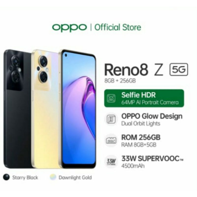 OPPO RENO 8 5G 8/256 | RENO 8Z RENO 8 Z 5G 8/256 | RENO 8 4G 8/256 | RENO8 GARANSI RESMI OPPO INDONESIA