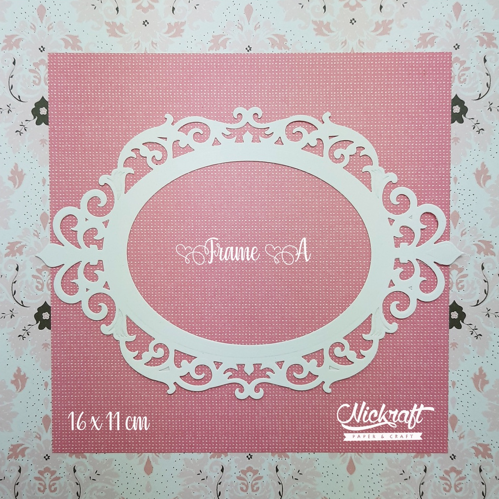 

FLEUR DE ELEGANCE OVAL FRAME - BAHAN SCRAPBOOK LABEL KERTAS