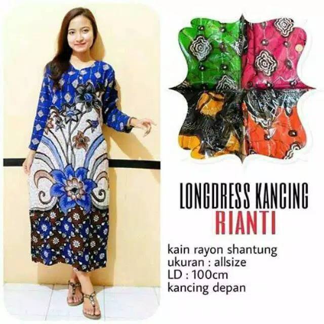 Longdress rianti esmanur daster murah grosir kekinian pekalongan tanah abang