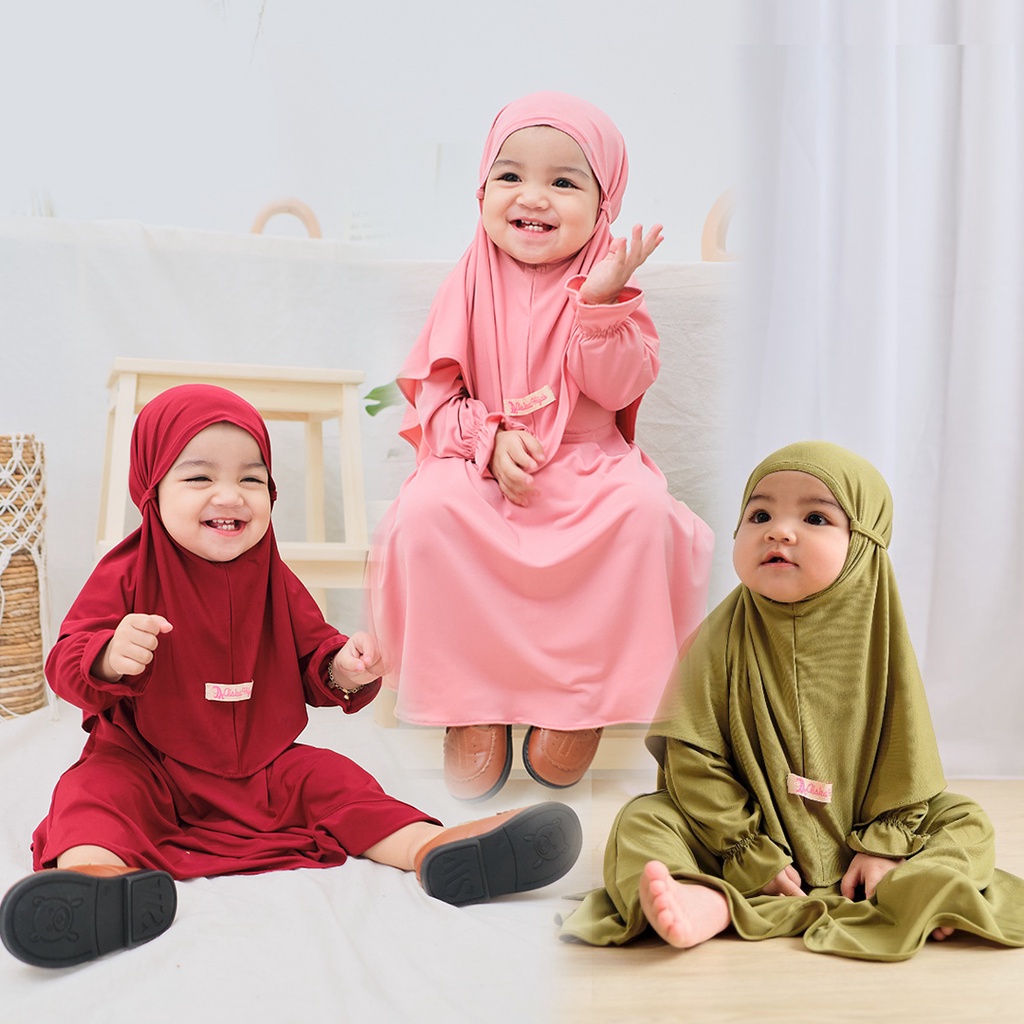 Gamis Anak Bayi Perempuan Newborn / Gamis Bayi Perempuan Cantik Jersey Original Korea 0-5 tahun