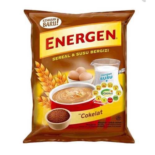 Energen Sereal Dan Susu Bergizi Rasa Vanila Minuman Cerael Instan 20Sachet