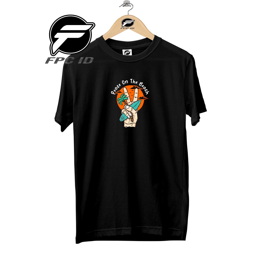 Kaos Distro Summer Peach On The Beach Cotton Combed 30s Pakaian Pria Distro Atasan Wanita Jumbo Pilihan Favorit Fpc Id