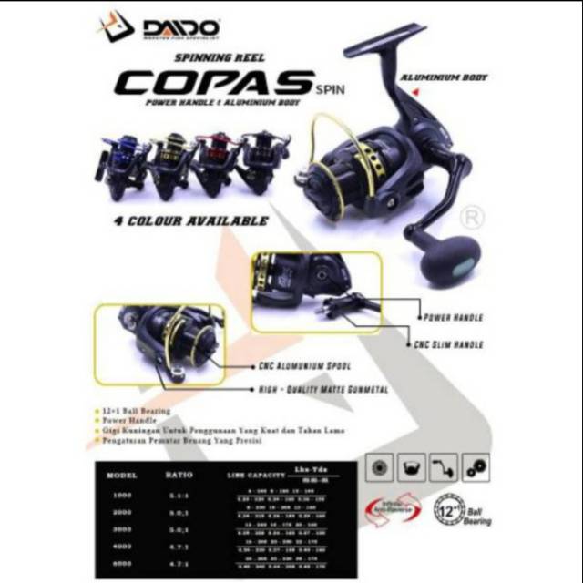REEL DAIDO COPAS 2000 power handle