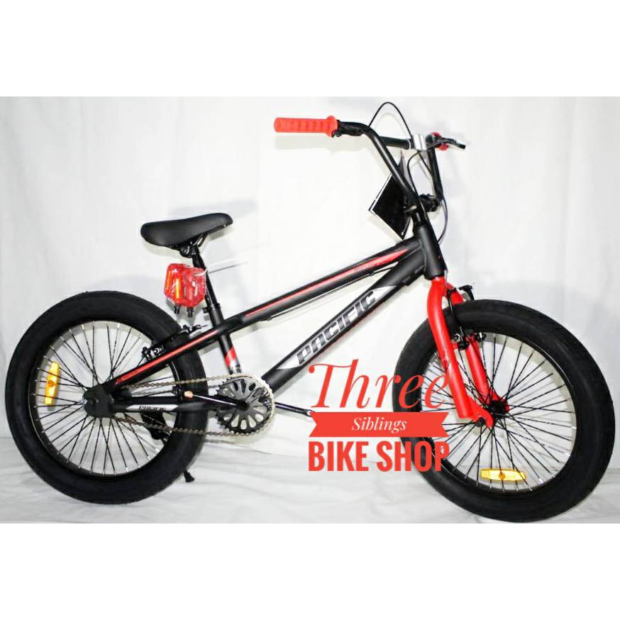 SEPEDA DEWASA BMX PACIFIC HOTSHOT XCR 6.0 20 INCH WARNA HITAM MERAH