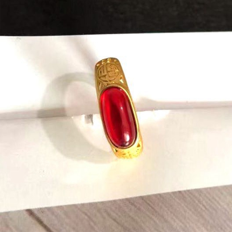 Cincin Pasangan Lapis Emas Gaya Vietnam Untuk Pria / Wanita