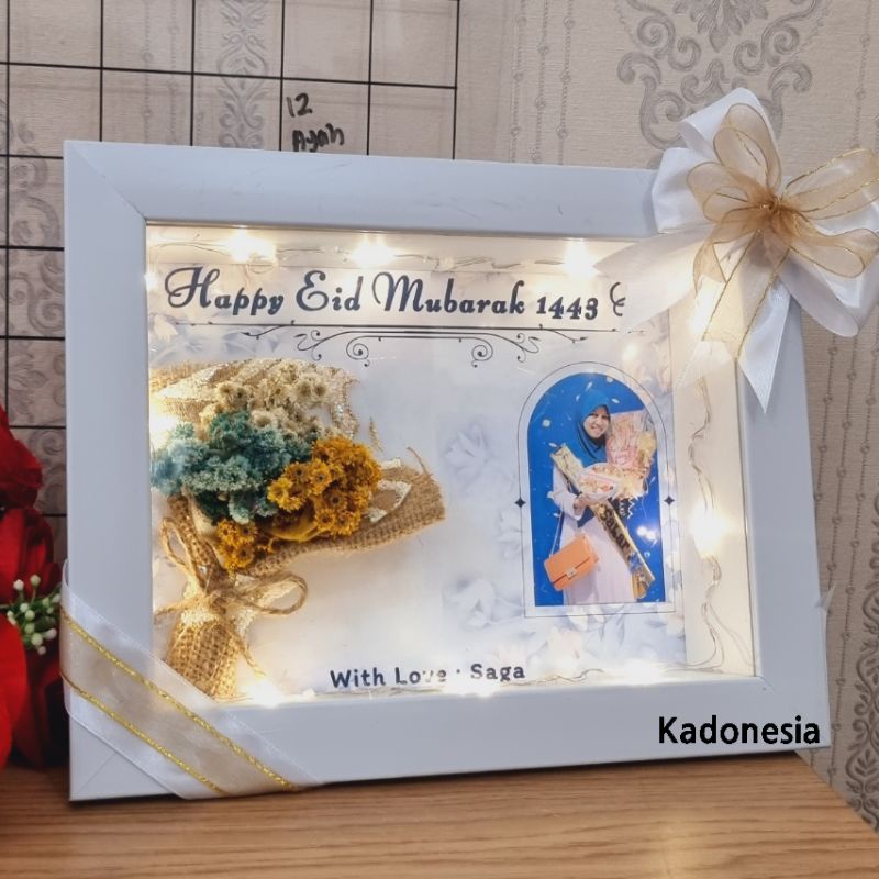 Frame Lampu Kado Lebaran / Hadiah Lebara  Idul Fitri