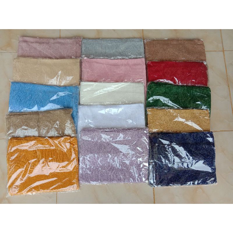 (COD) Hijab rajut tebal asli bukan perak by Alma collection