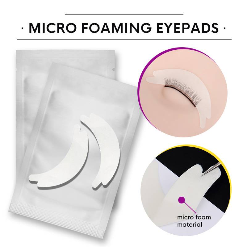 Micro Foaming Eyepads Link Free Eye Patch Soft Eyelash extension Patches professional eyepatch for Eyelash Extension 50 Pairs/lot