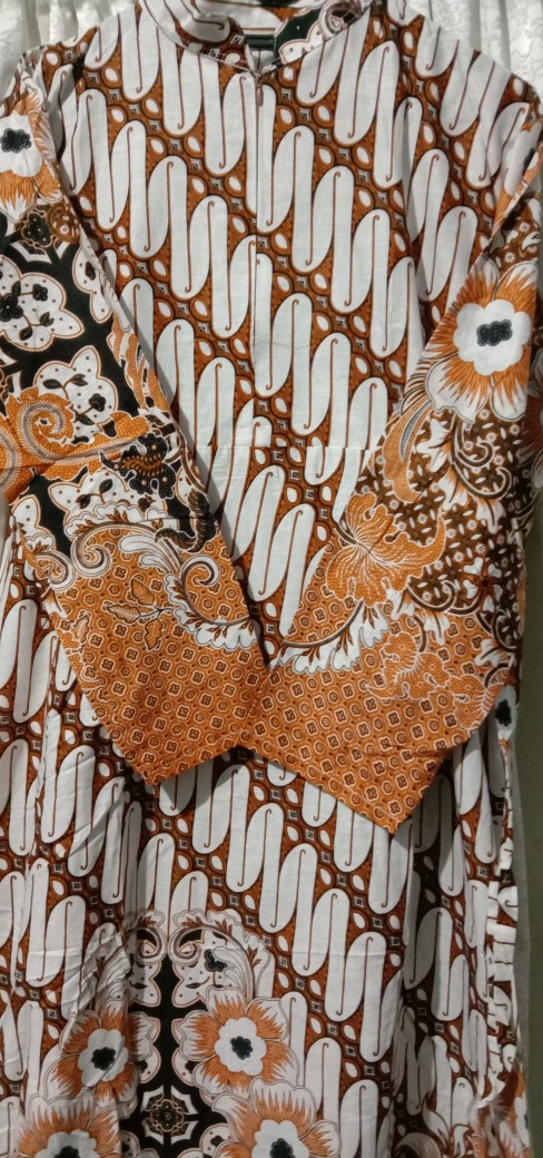 Best Seller Gamis Batik Manggar, Padi,sekar,cantik,kubis,kipas,daun,kupu,nadine,gendis,tifani Putih