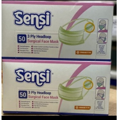 Masker hijab sensi 3 ply isi 50 pcs