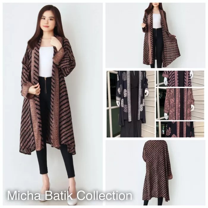 Outer batik paris: Long Cardigan