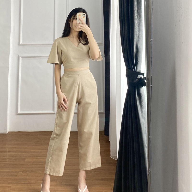 Kyomi Set - Set Wanita - Set Linen-Milo