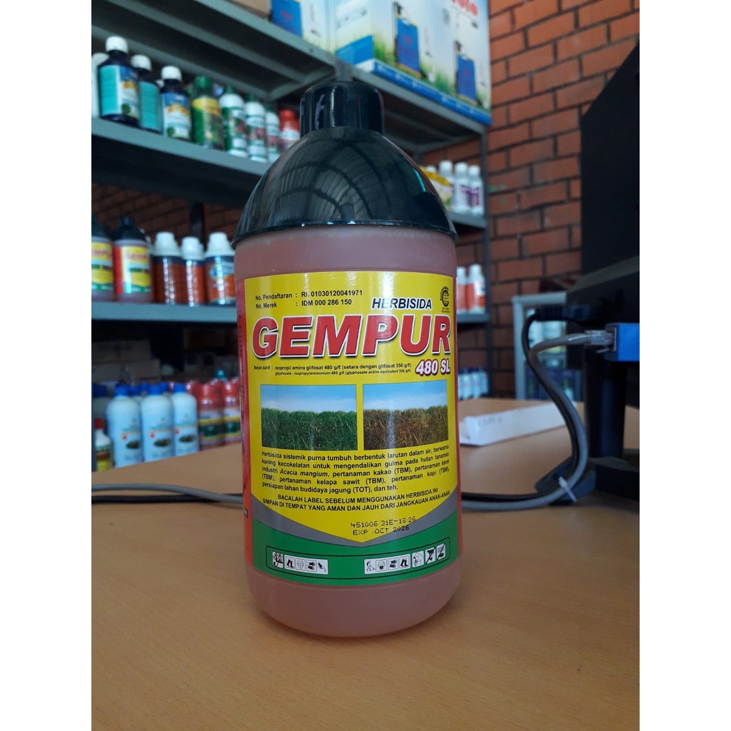Gempur 480SL 1 liter Herbisida Obat Pembasmi Rumput Sistemik