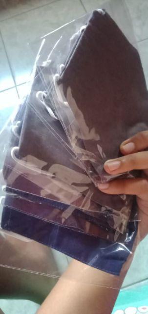 Masker Kain Kakashi 2 Layer Kantong Tisue