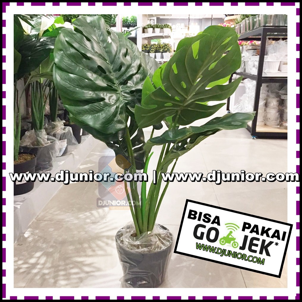 INFORMA - ARTIFICIAL POHON MONSTERA / TANAMAN TIRUAN / DAUN BUNGA PLASTIK