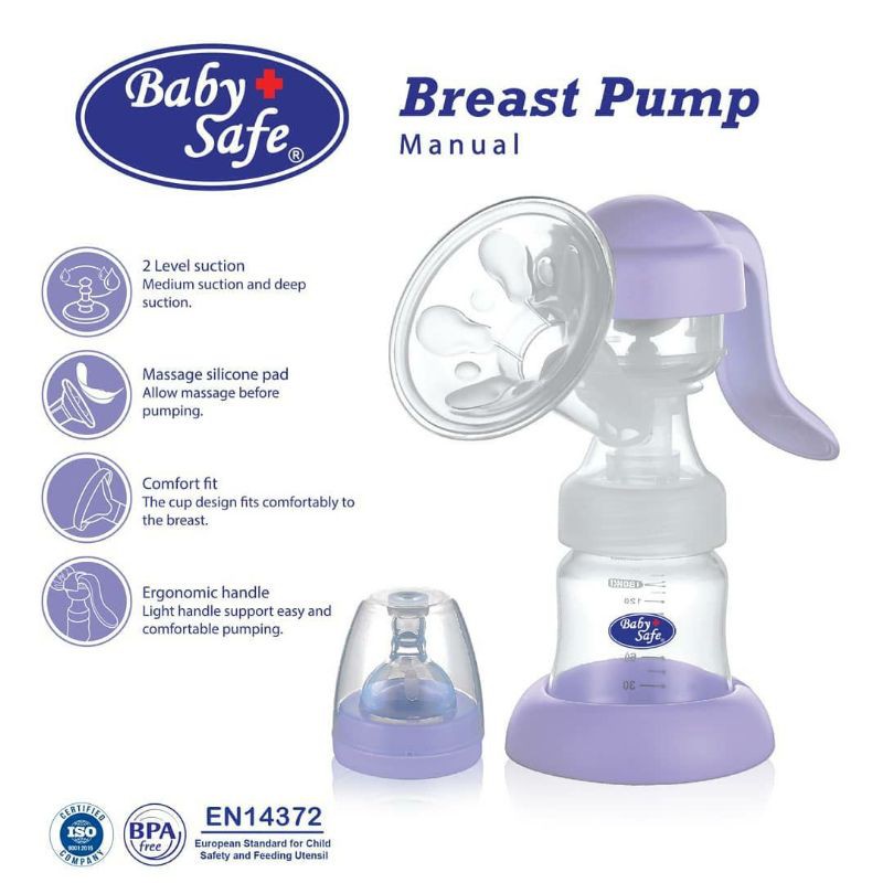 Breast Pump Manual Pompa ASI Baby Safe BPM01 Makassar