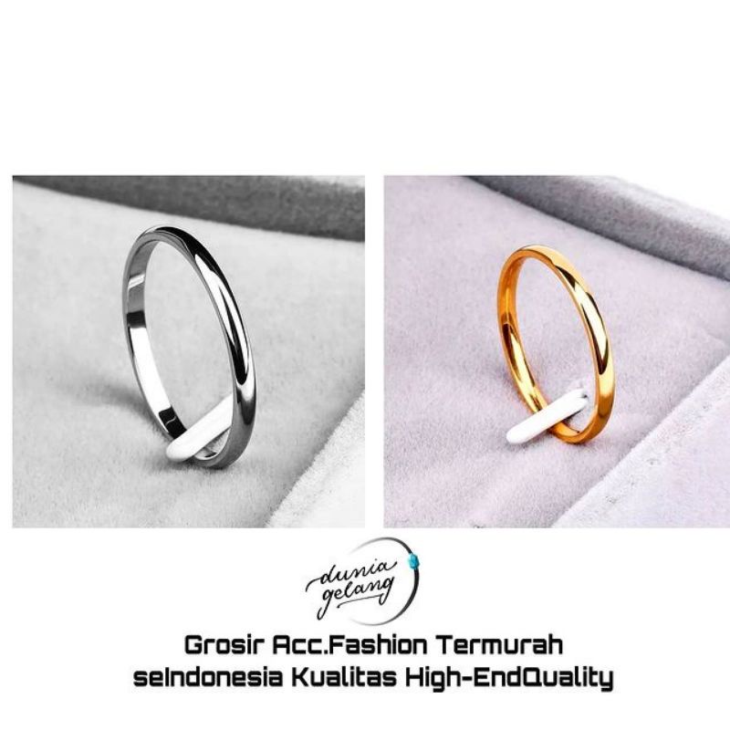 FerenHongXia Cincin TITANIUM HIGH QUALITY untuk wanita / pria